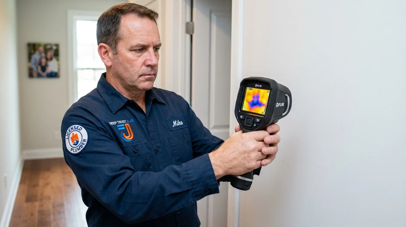 Thermal imaging leak detection by Johns Plumbing LLC in Delphos